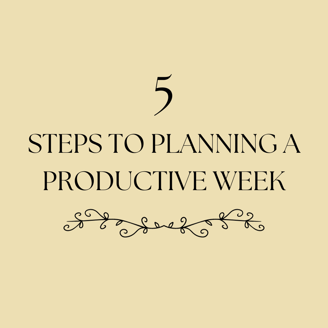5 Steps to Planning a Productive Week