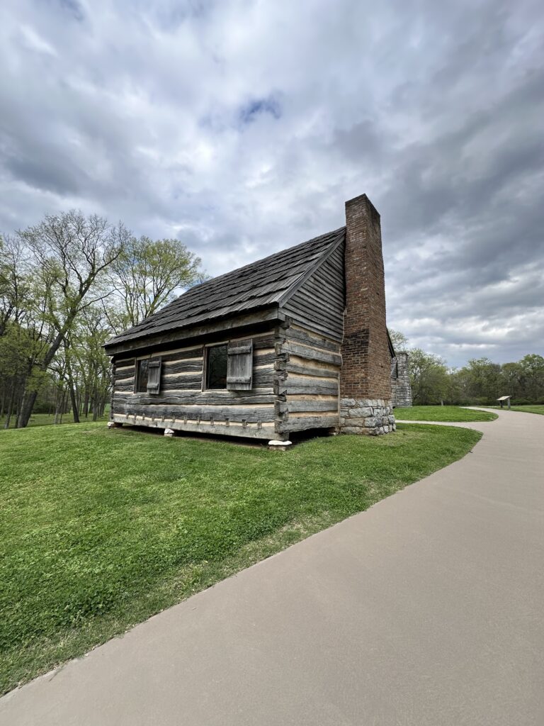 One-story slave quarters that used to be AJ's two story house