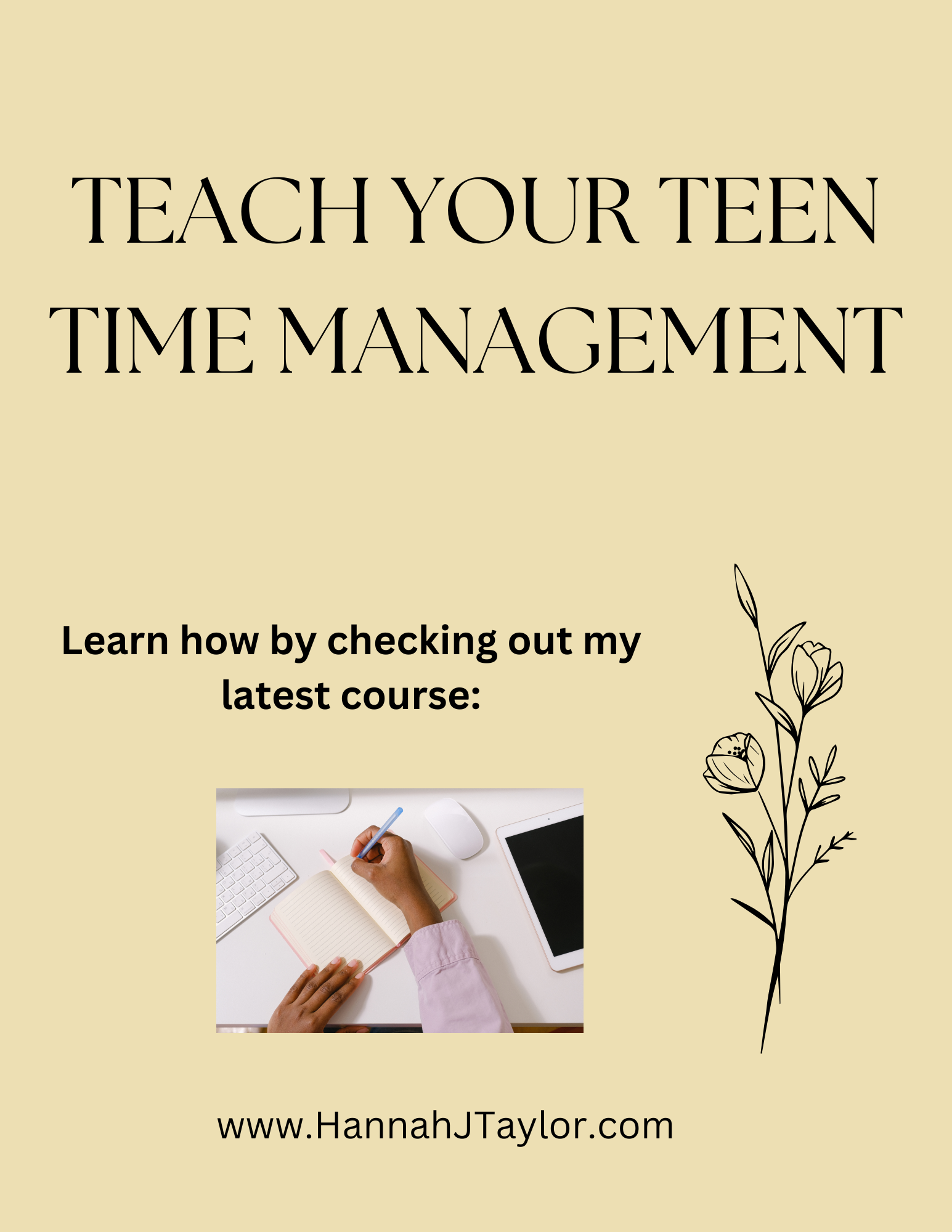 Teach Your Teen Time Management: Learn How by checking out my latest course