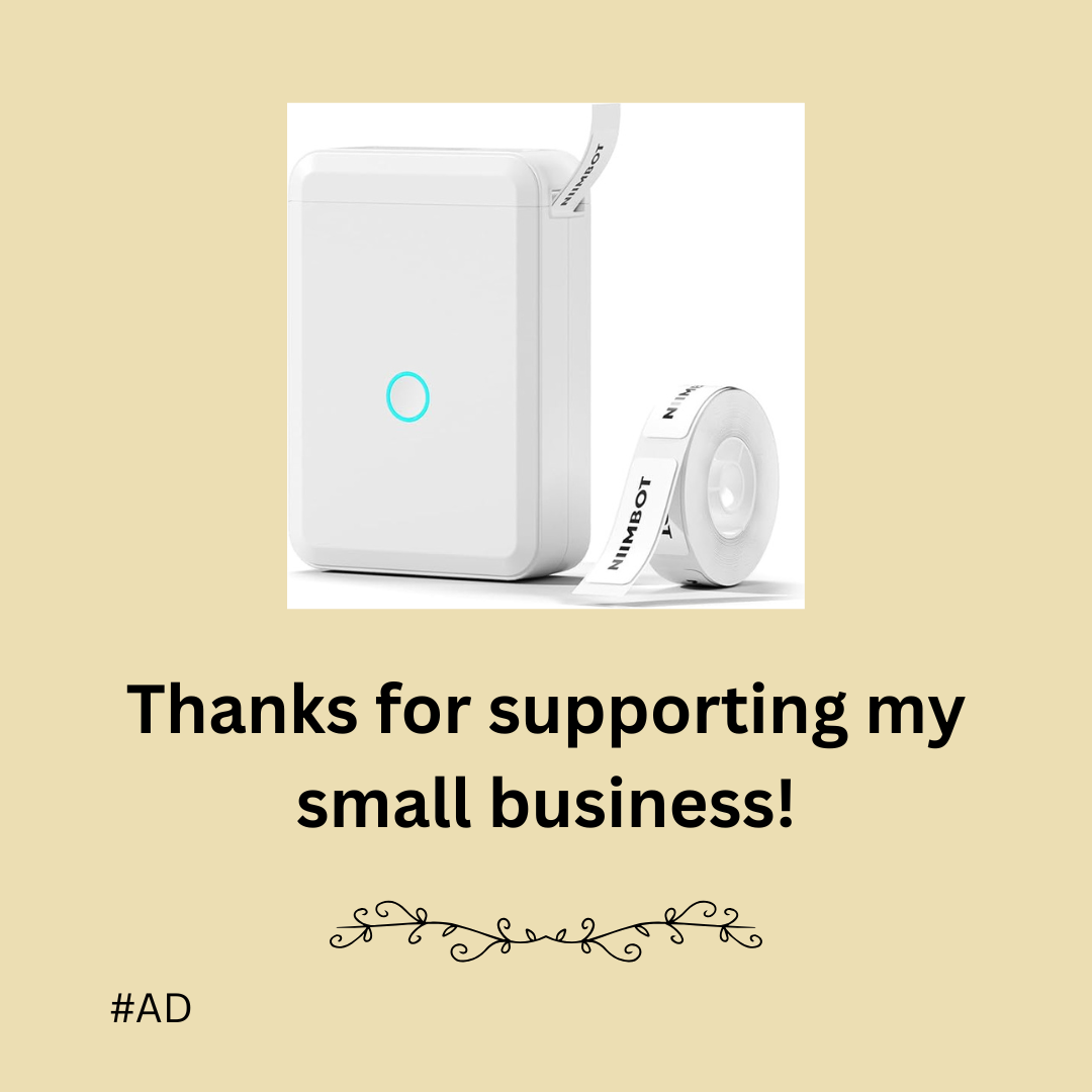 Thank you for supporting my small business!